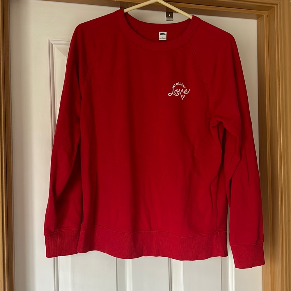 Red valentines oldnavy sweatshirt